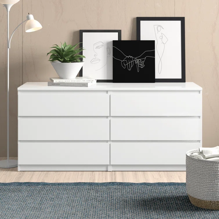 WAYFAIR Jada 6 Drawer 60.5 W Double Dresser