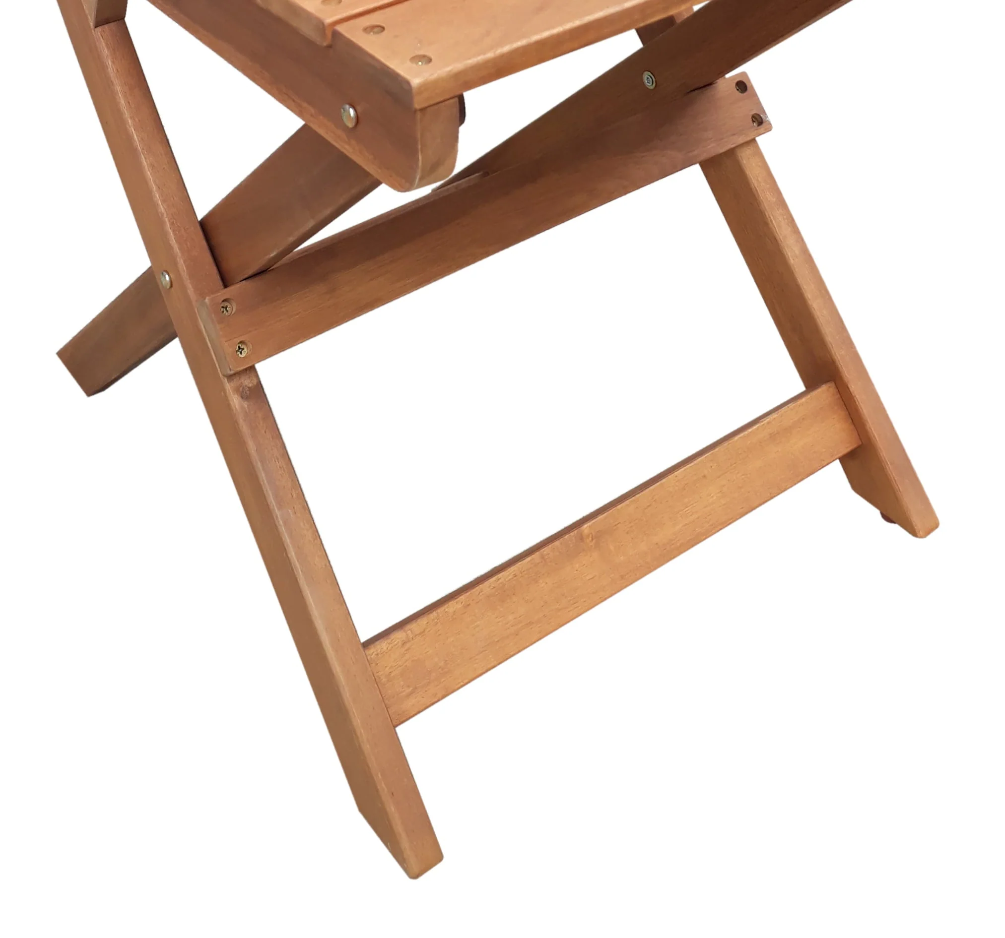 Mainstays Outdoor Patio 3-Piece Wood Bistro Set, Natural Color - Image 5