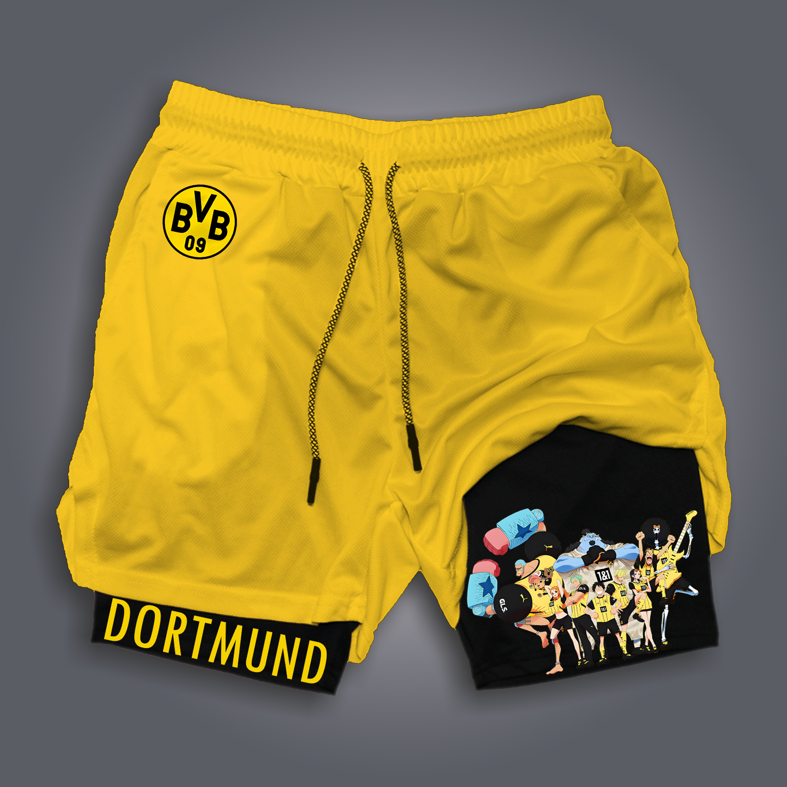 Unisex Vintage  Shorts | Borussia Dortmund x Comicssoul