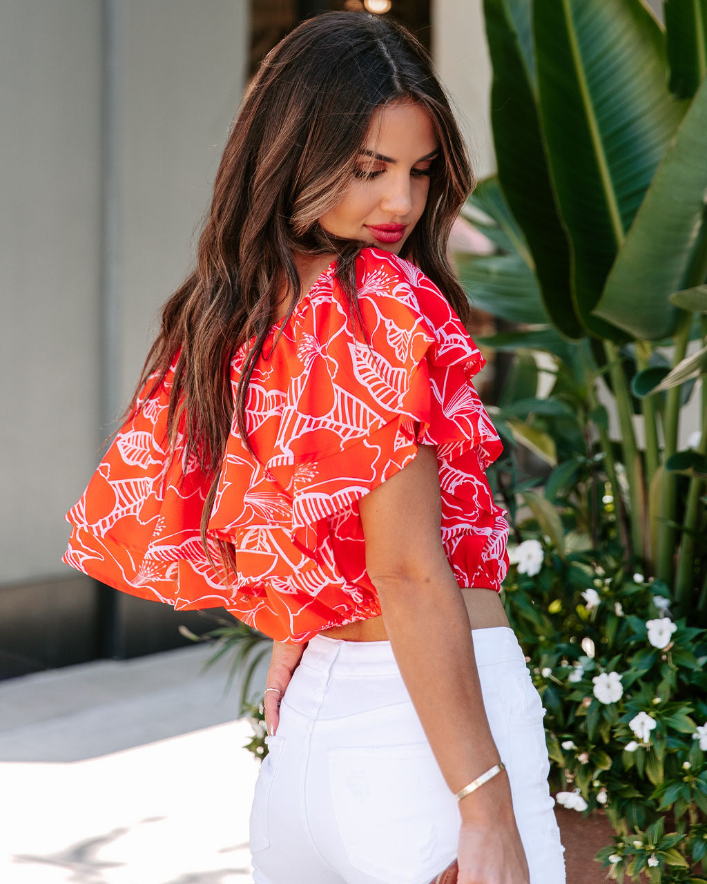 Island Luxe Floral Off The Shoulder Top - FINAL SALE - Se7enfashion