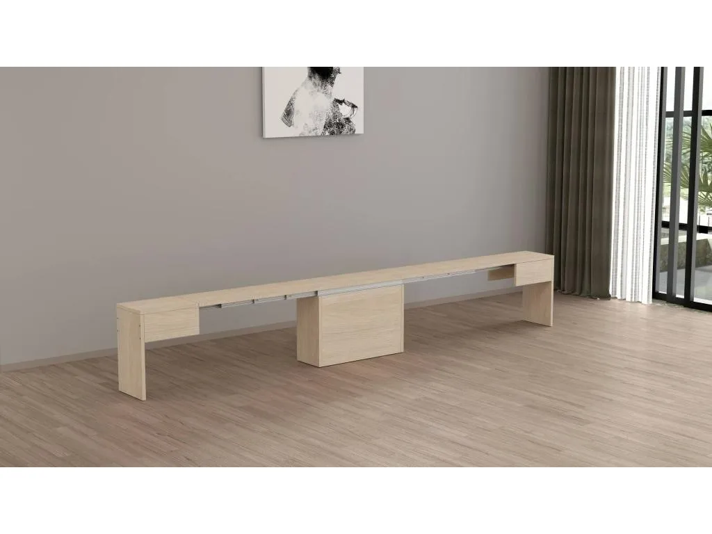 Banco Nidovia extensible para comedor 290x25x45 cm madera de olmo ibo3583903