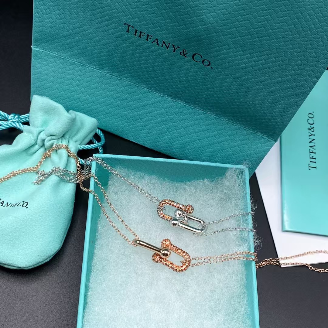 Tiffany Large Double Link Pendant Necklace - Original Replica Club