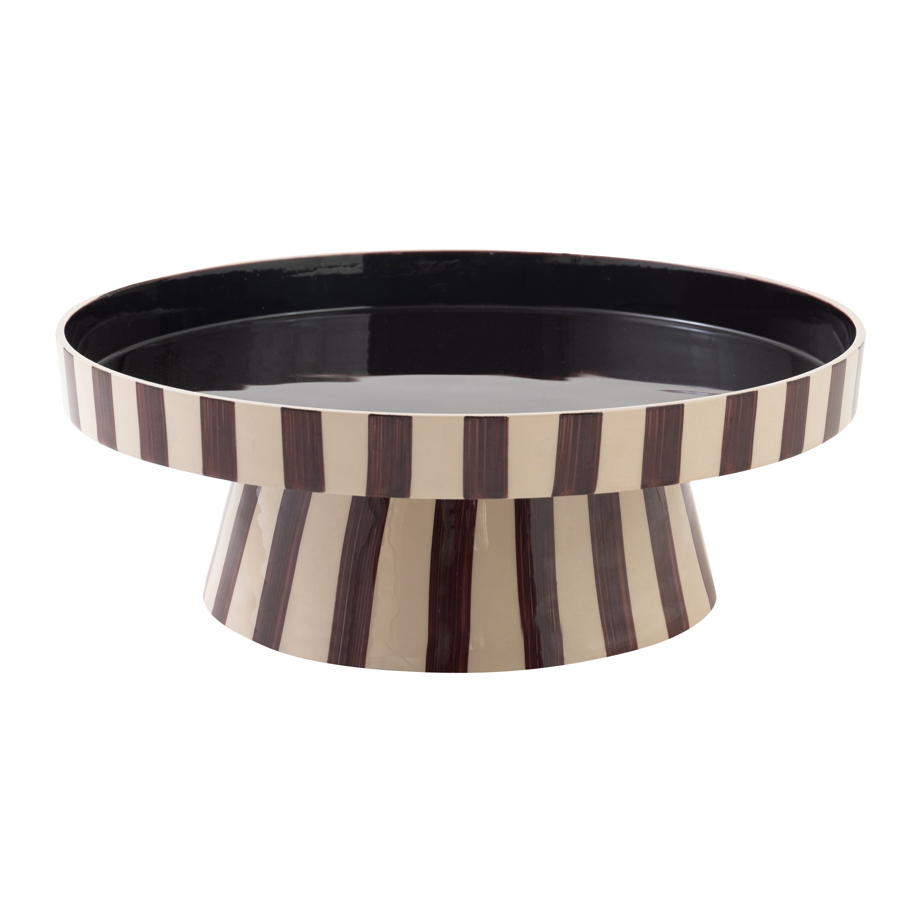Blokker Arcade Serveerschaal Ø 32 cm - Beige / Hot Chocolate