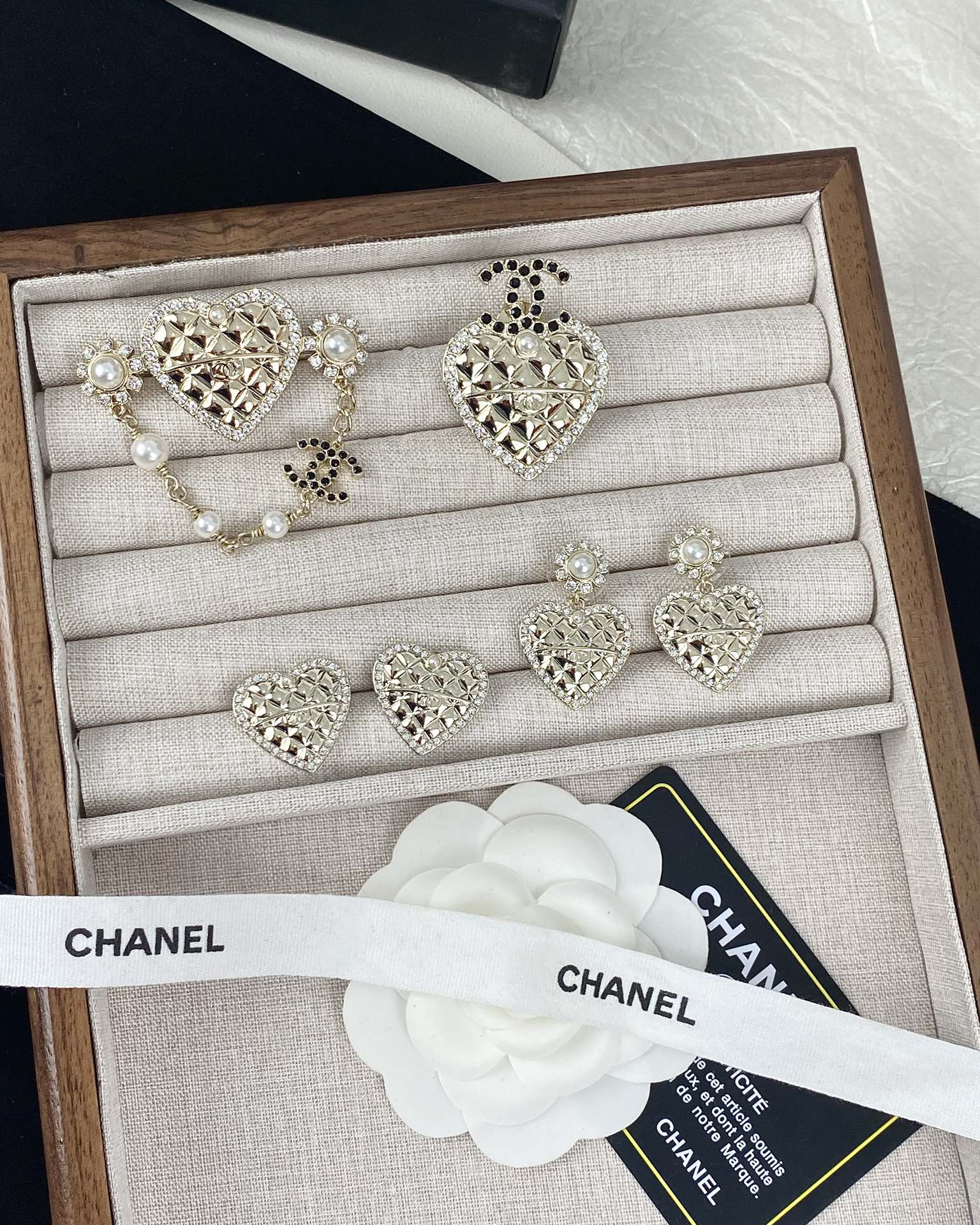 Chanel Heart with Chain Brooch Pin - Original Replica Club