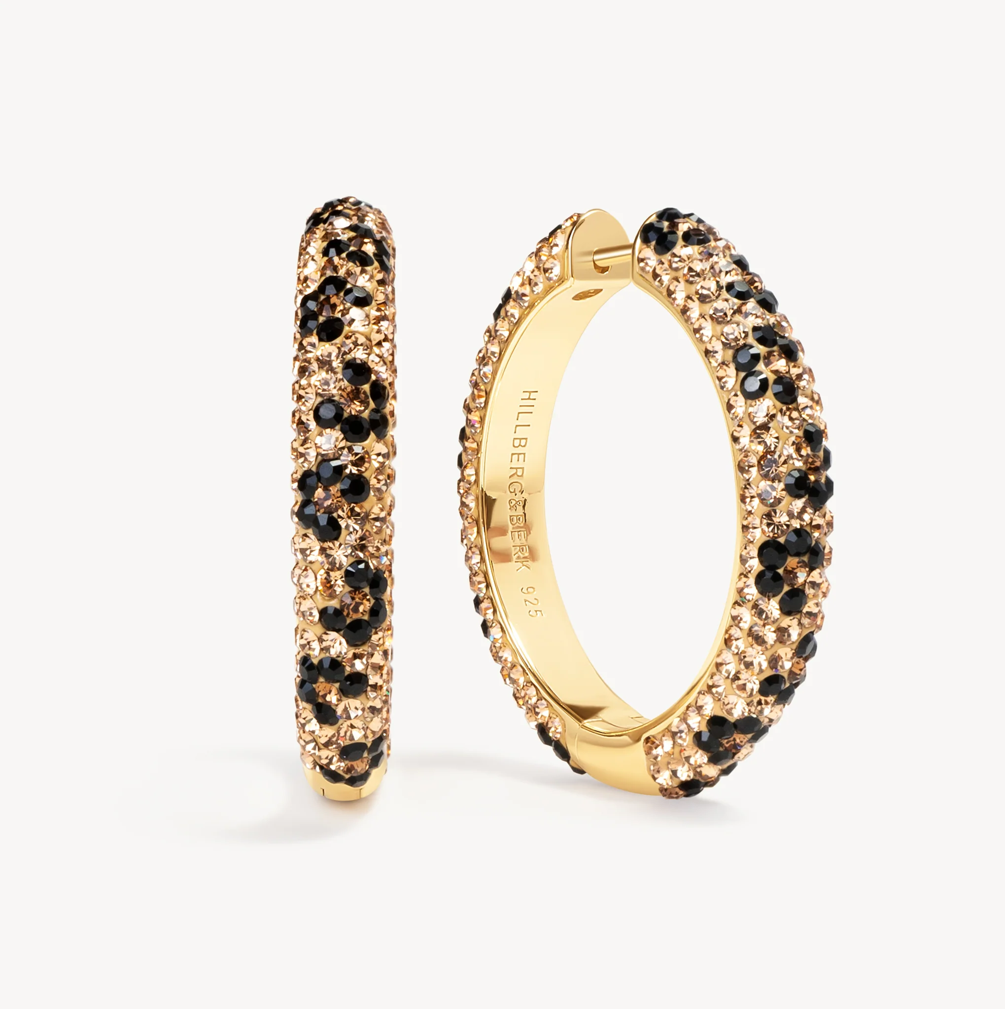Large Sparkle Hoop Earrings