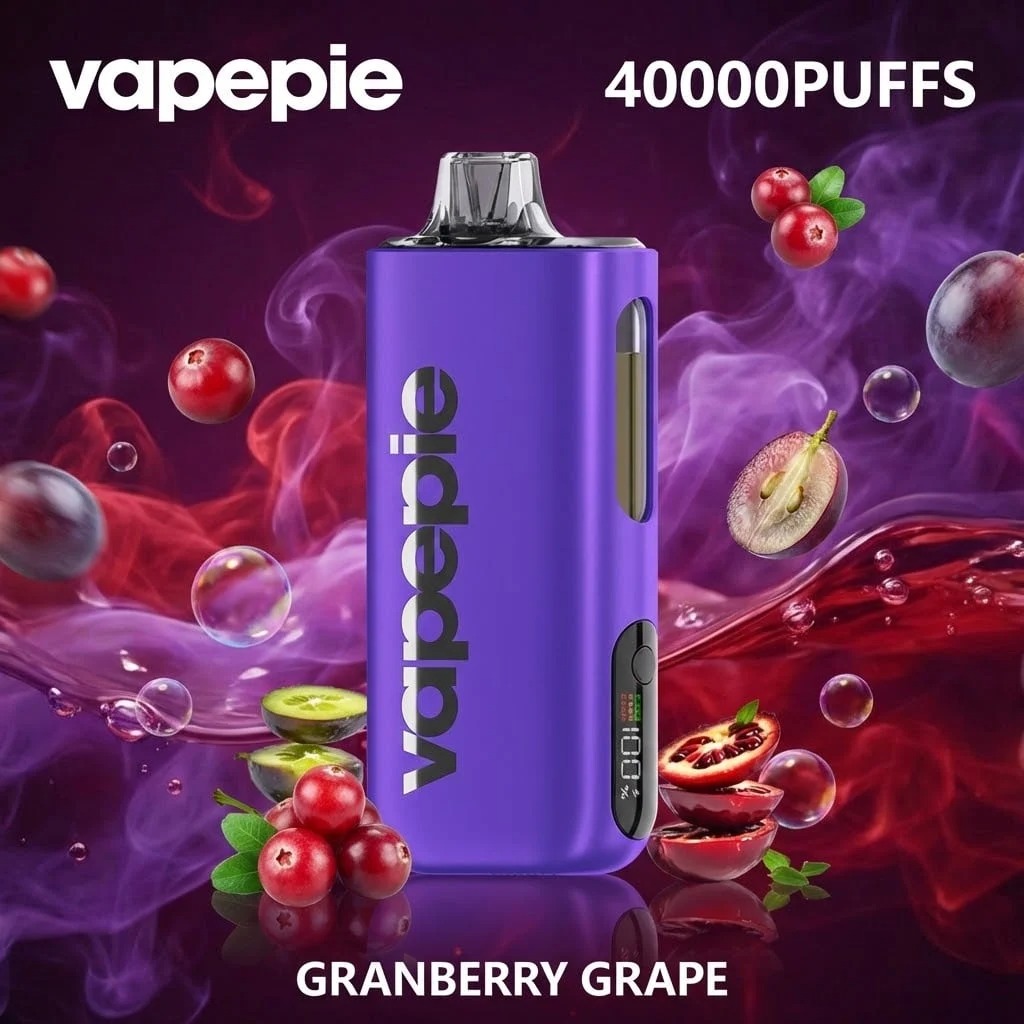 CRANBERRY GRAPE & VAPEPIE Max 40000 PUFFS