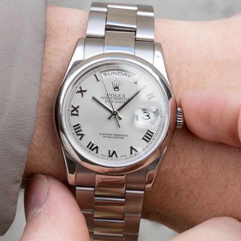 Rolex Day-Date 118209 White Dial 36mm Unisex Replica Watch