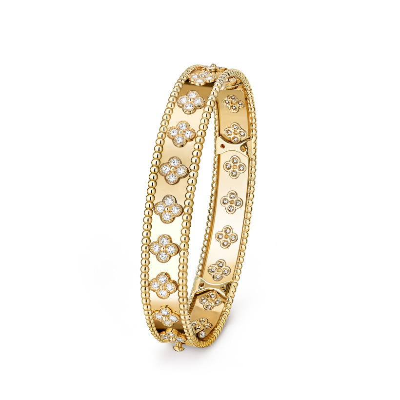 Replicate Perlée clovers bracelet, medium model(1:1 replica) - Original Replica Club