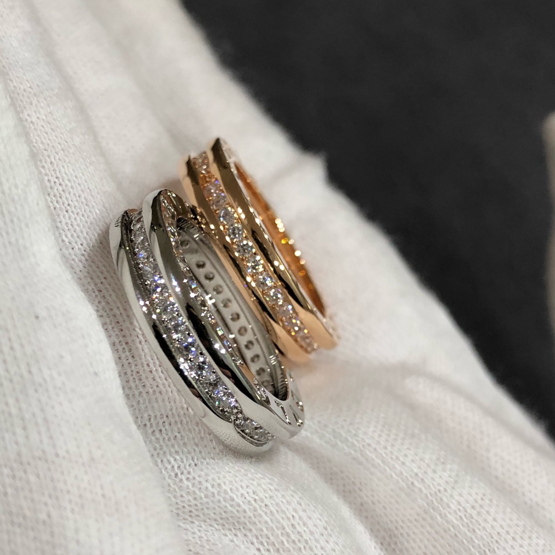 Bvlgari Diamond Paved One-band B.zero1 Ring - Original Replica Club