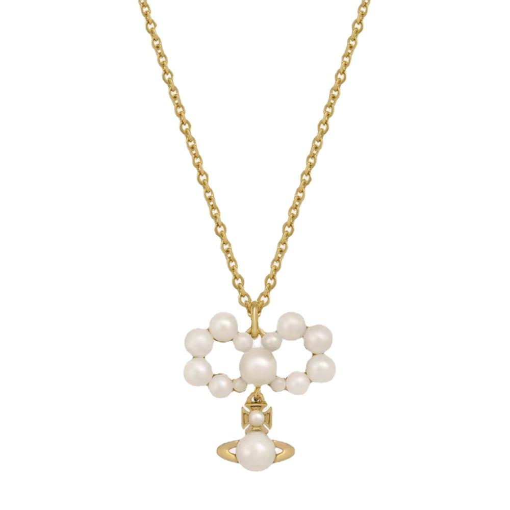 Vivienne Westwood Pearl Planet Pendant Necklace - Original Replica Club