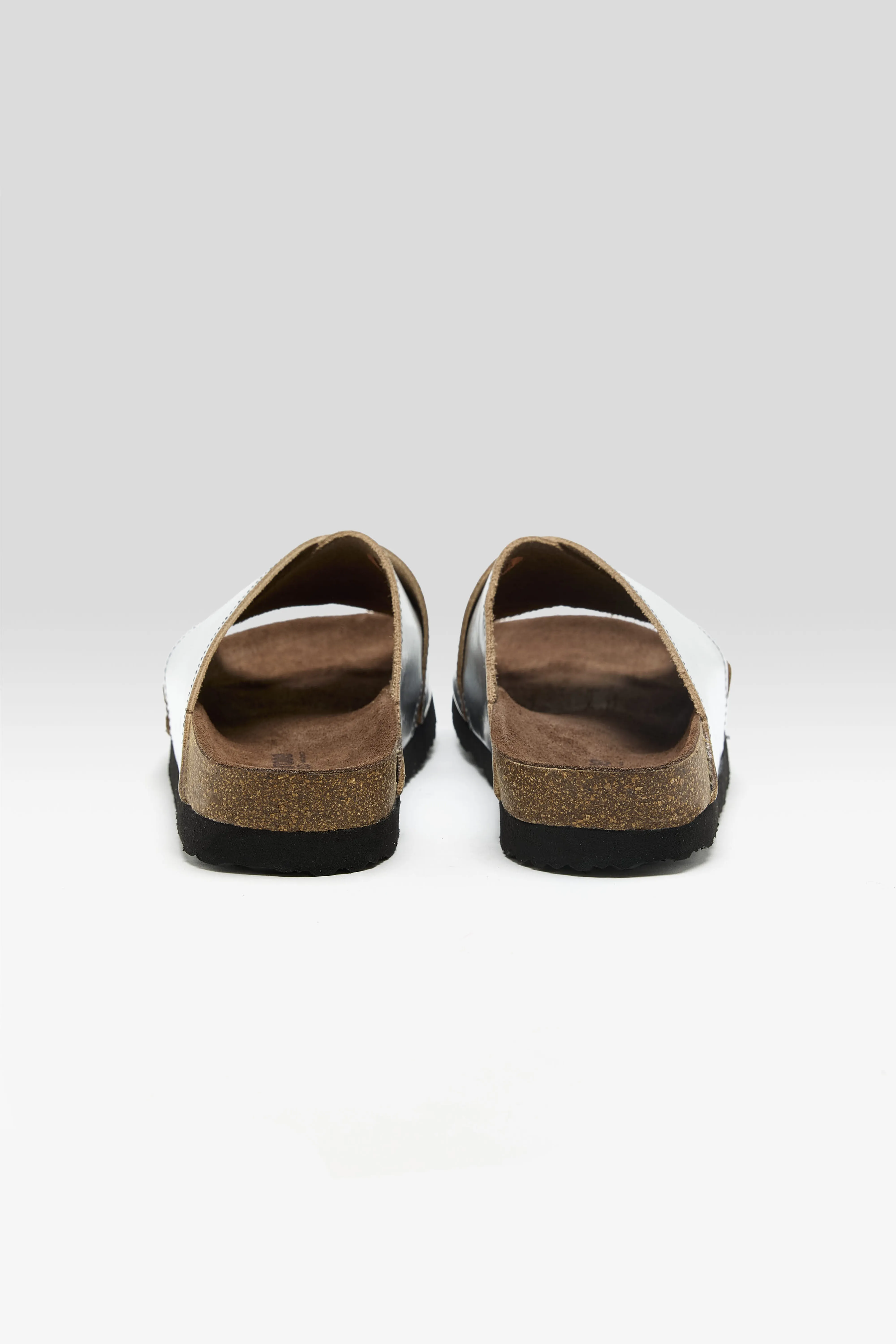 Bellerose Metallic Leather Cross Sandals  (261 / W / SILVER)