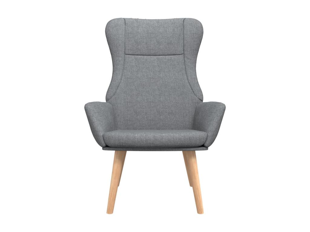 Sillón de Cozetiq de tela gris claro
