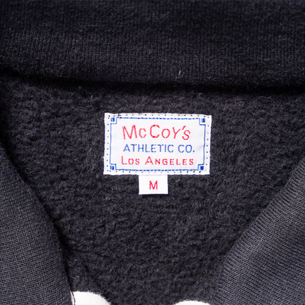 The real McCoys - Sweat Loopwheel Zip - Noir