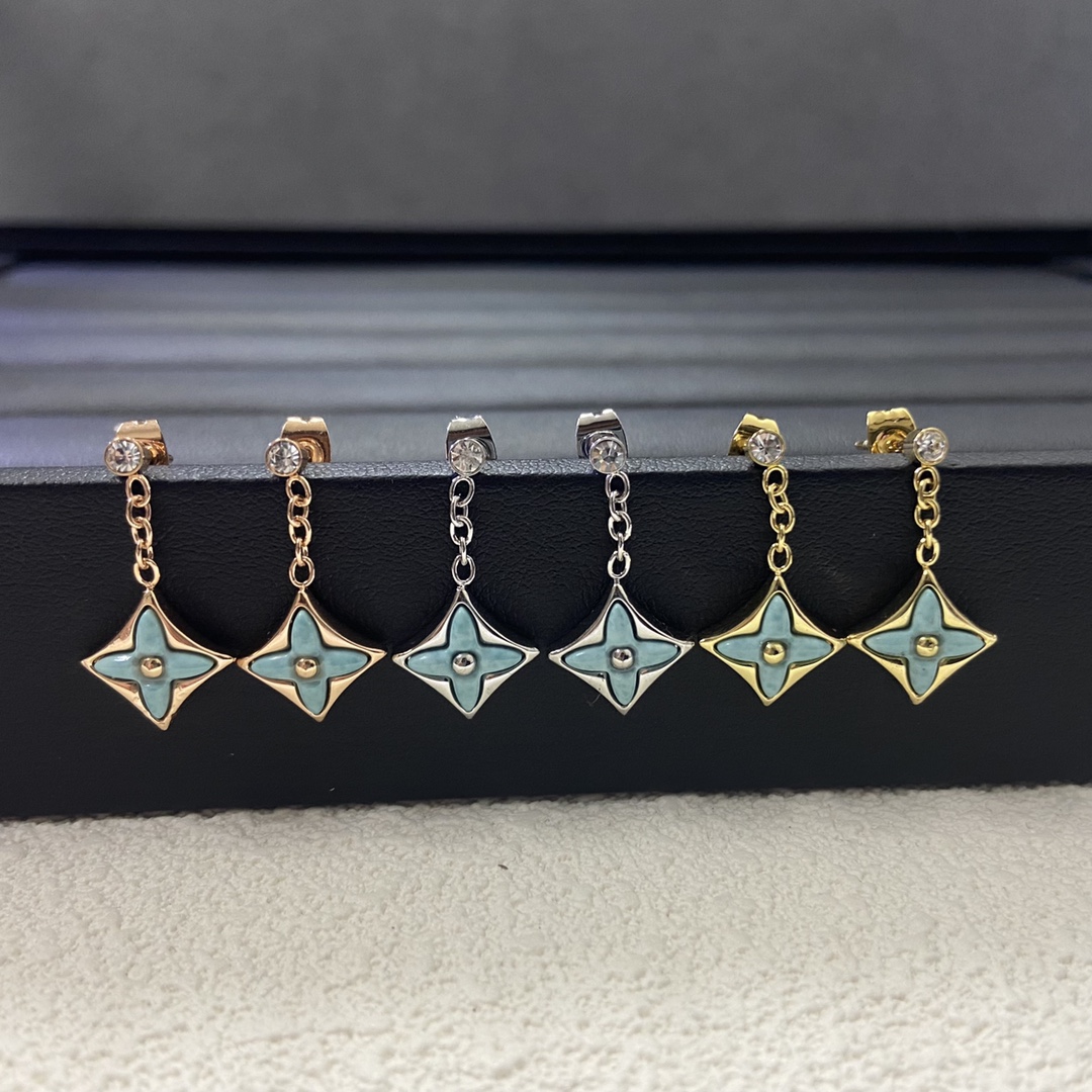 Louis Vuitton Color Blossom Star Drop Earrings - Original Replica Club