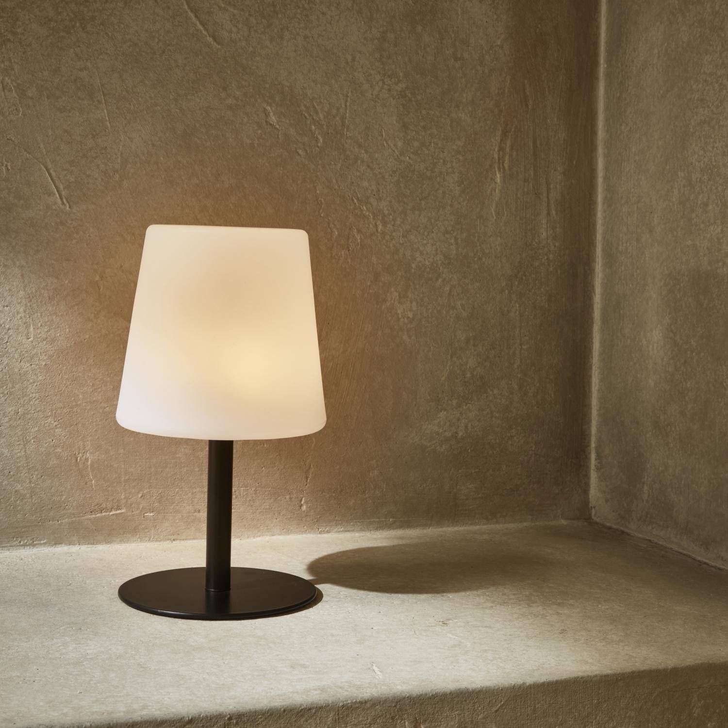 Lámpara S color - Lámpara de mesa LED para interior/exterior, 16cm