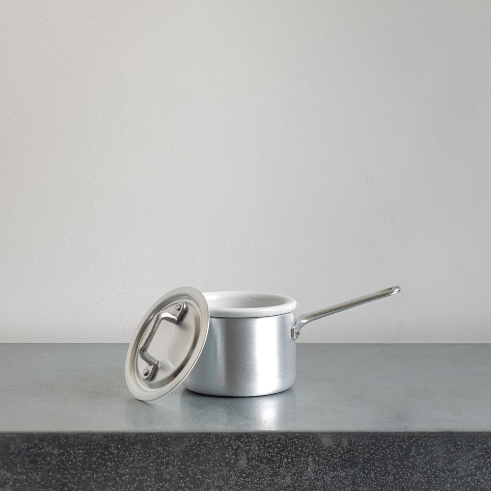 Casserole haute et couvercle en aluminium