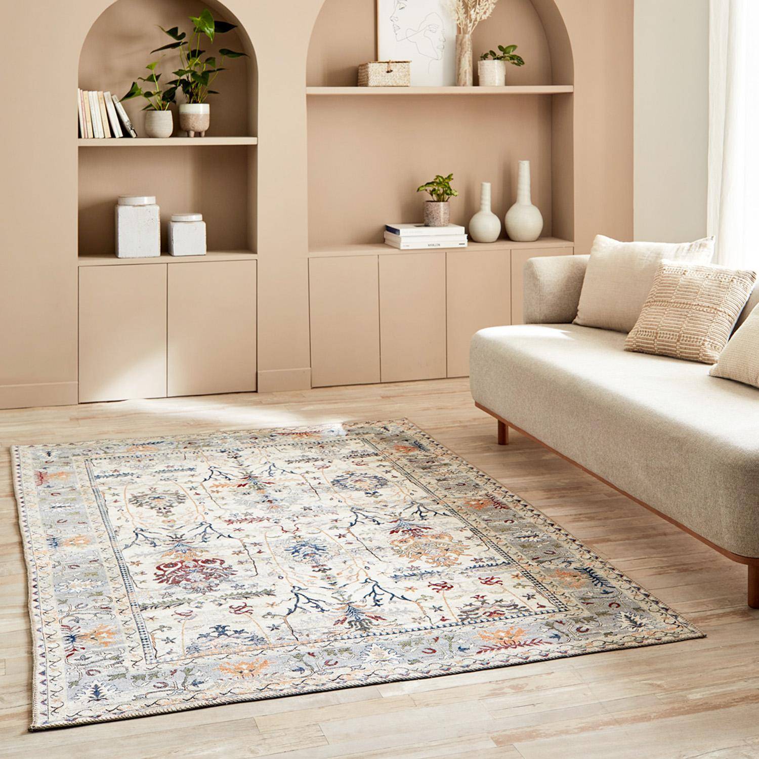 Cavy - Alfombra interior motivo oriental/persa multicolor
