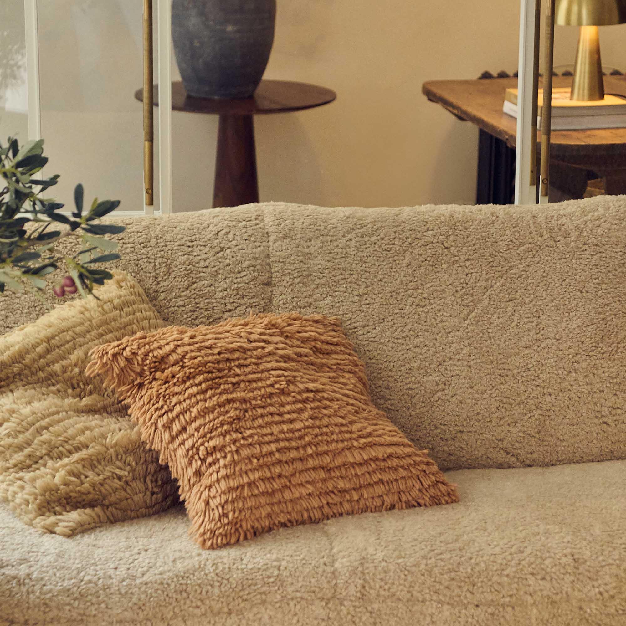 Connie Textured Cushion, Peach