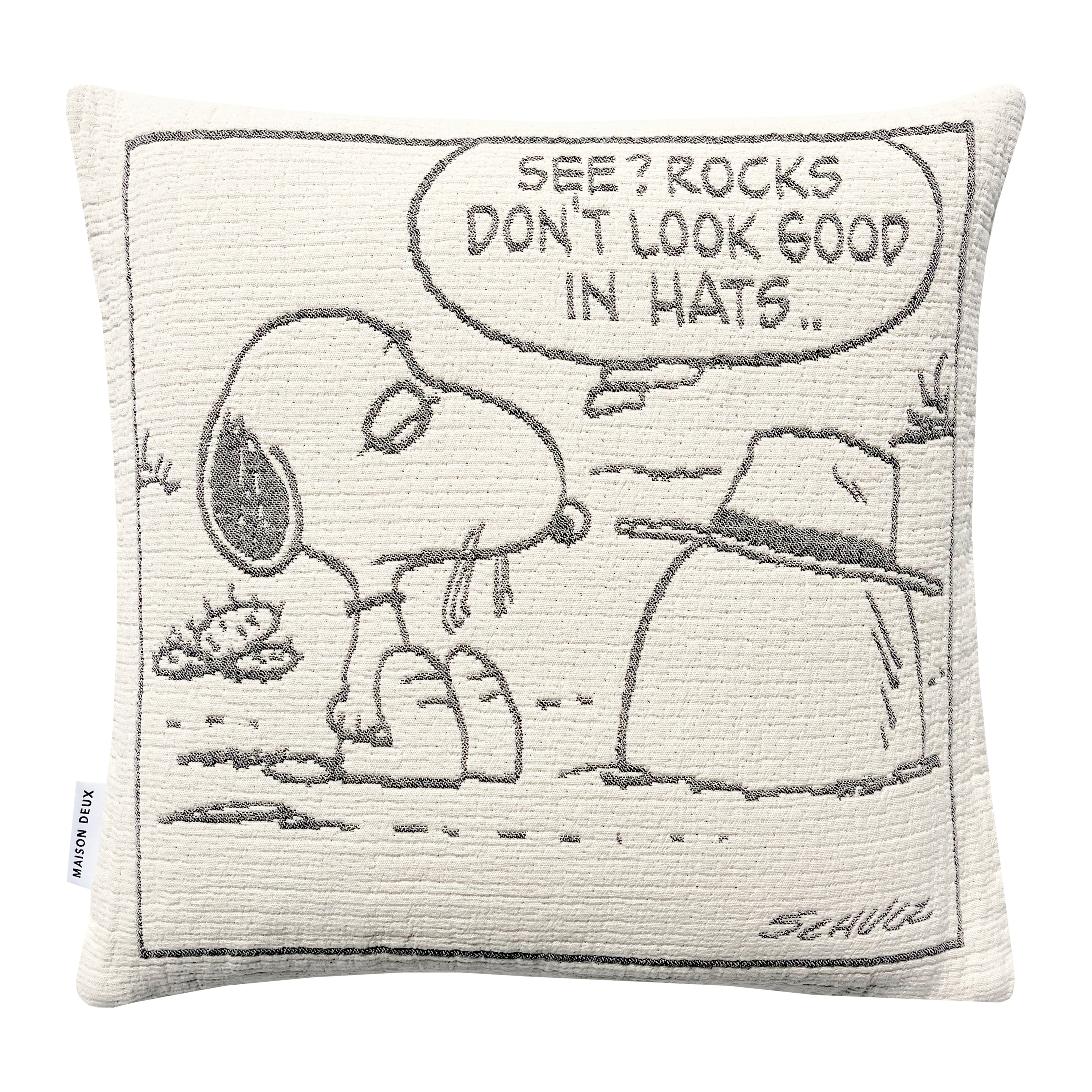 Maison Deux Peanuts Kussenhoes - Steen