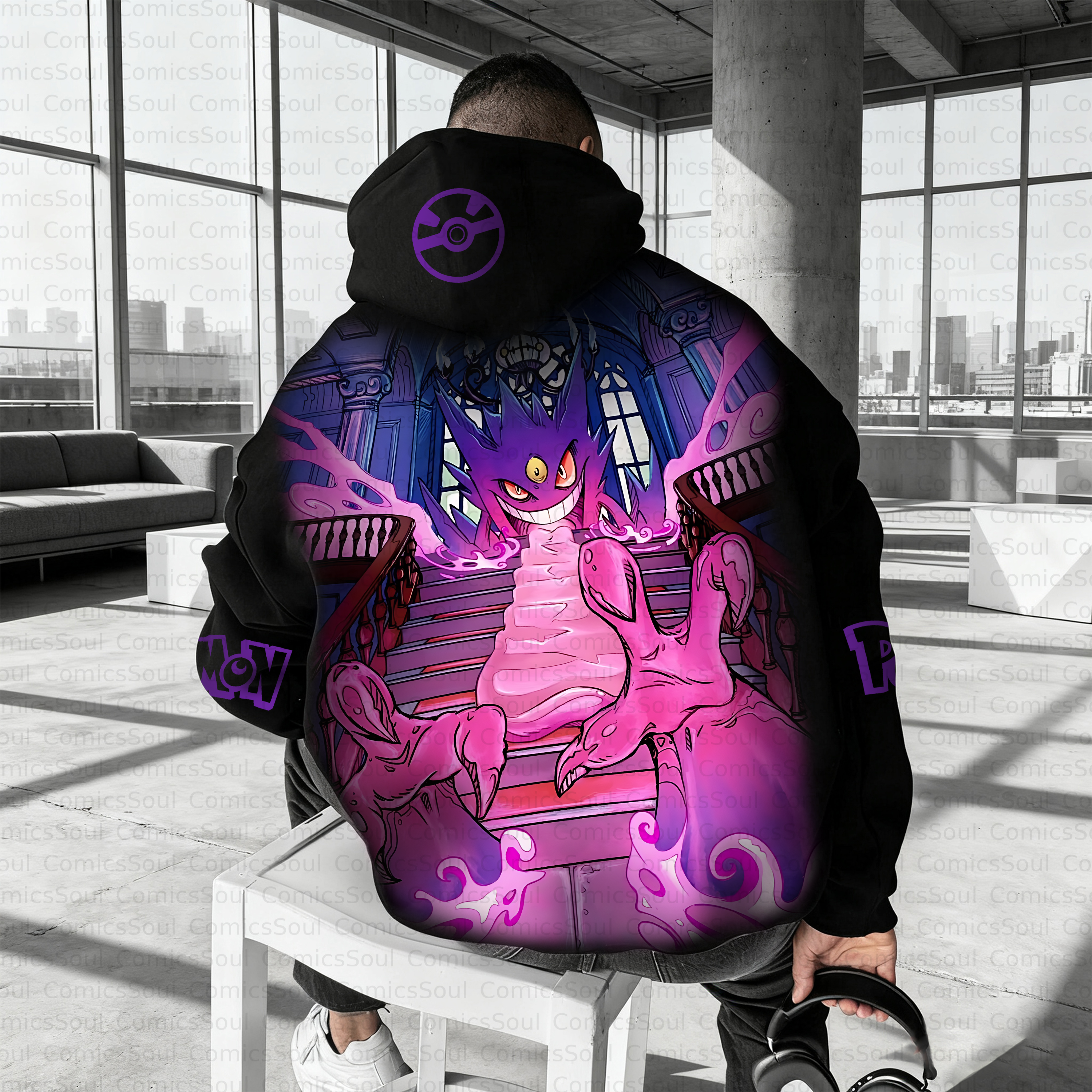 Unisex Anime Inspired Vintage Plush Hoodie