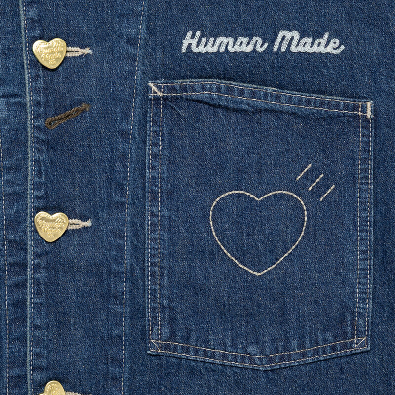 HUMAN MADE DENIM COVERALL JACKET