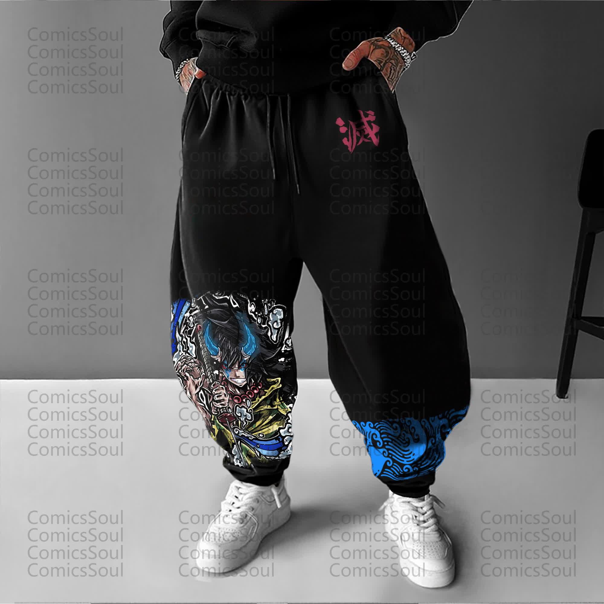 Unisex Anime Inspired Vintage Pants丨Comicssoul