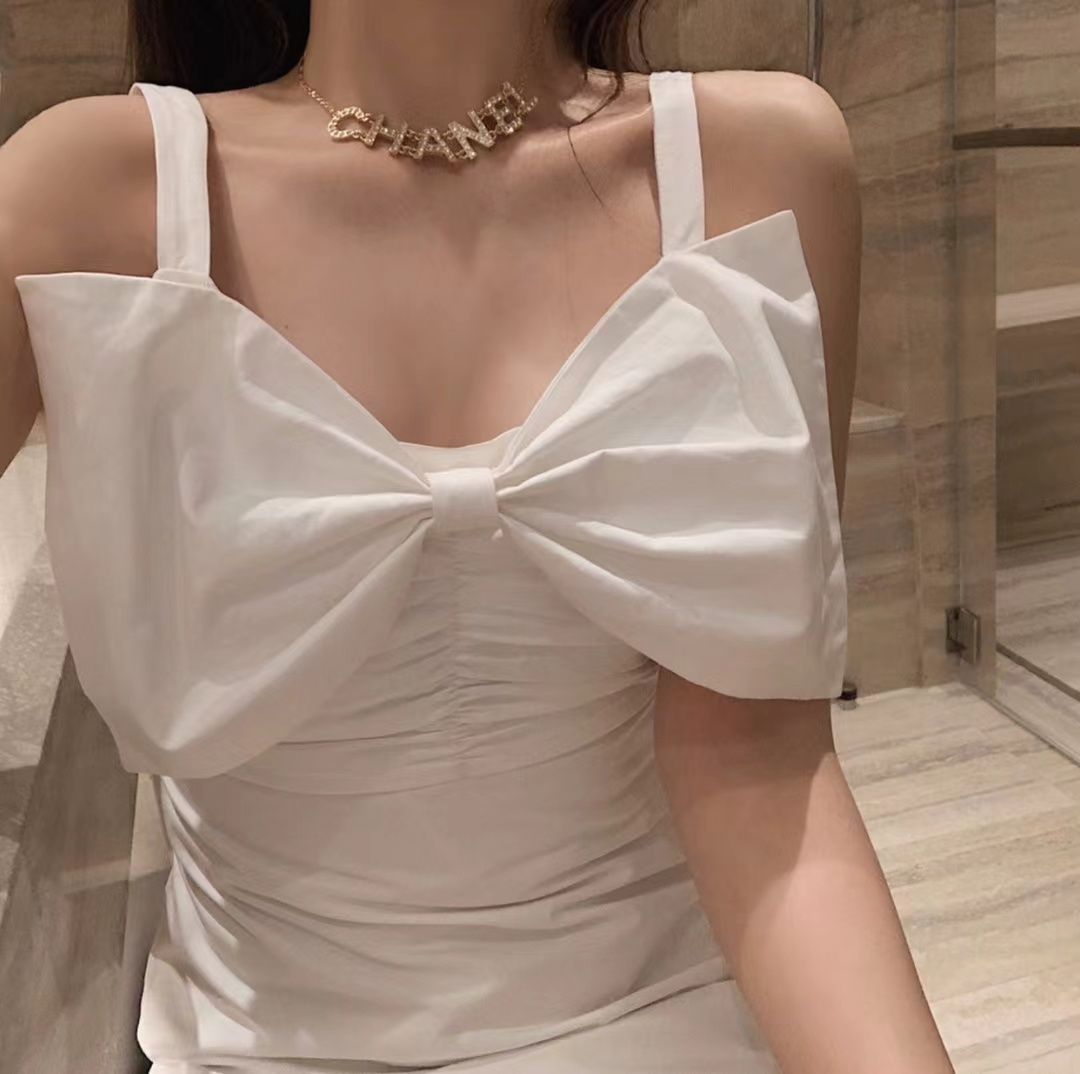 Chanel Gold Color Letter Pendant Necklace - Original Replica Club