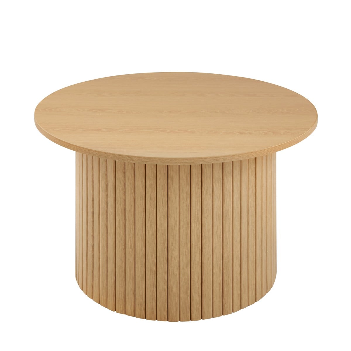 Calicosy - ELIE Set van 2 ronde salontafels - H40 cm - Licht hout