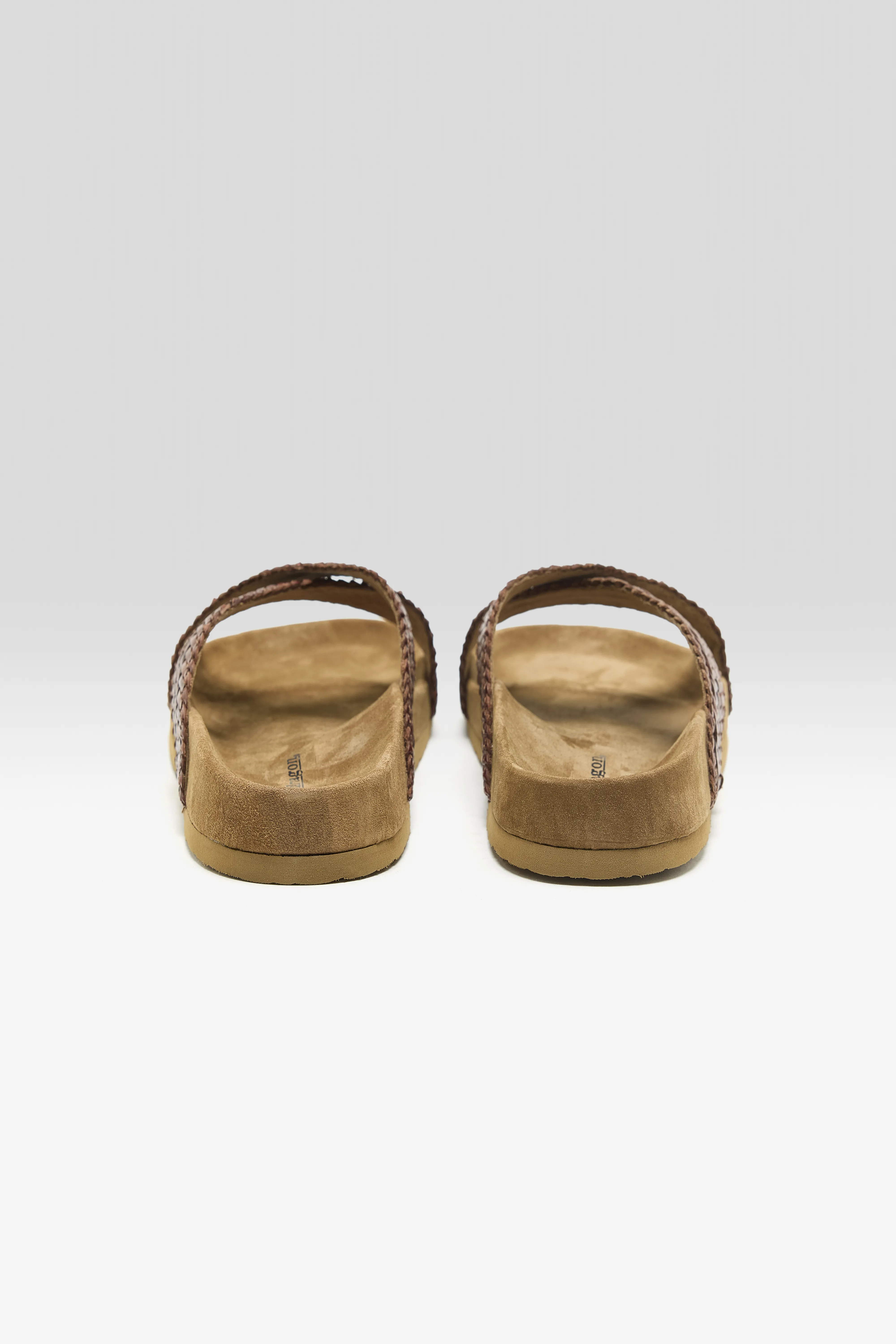 Bellerose Handwoven Leather Sandals  (261 / W / DARK BROWN)