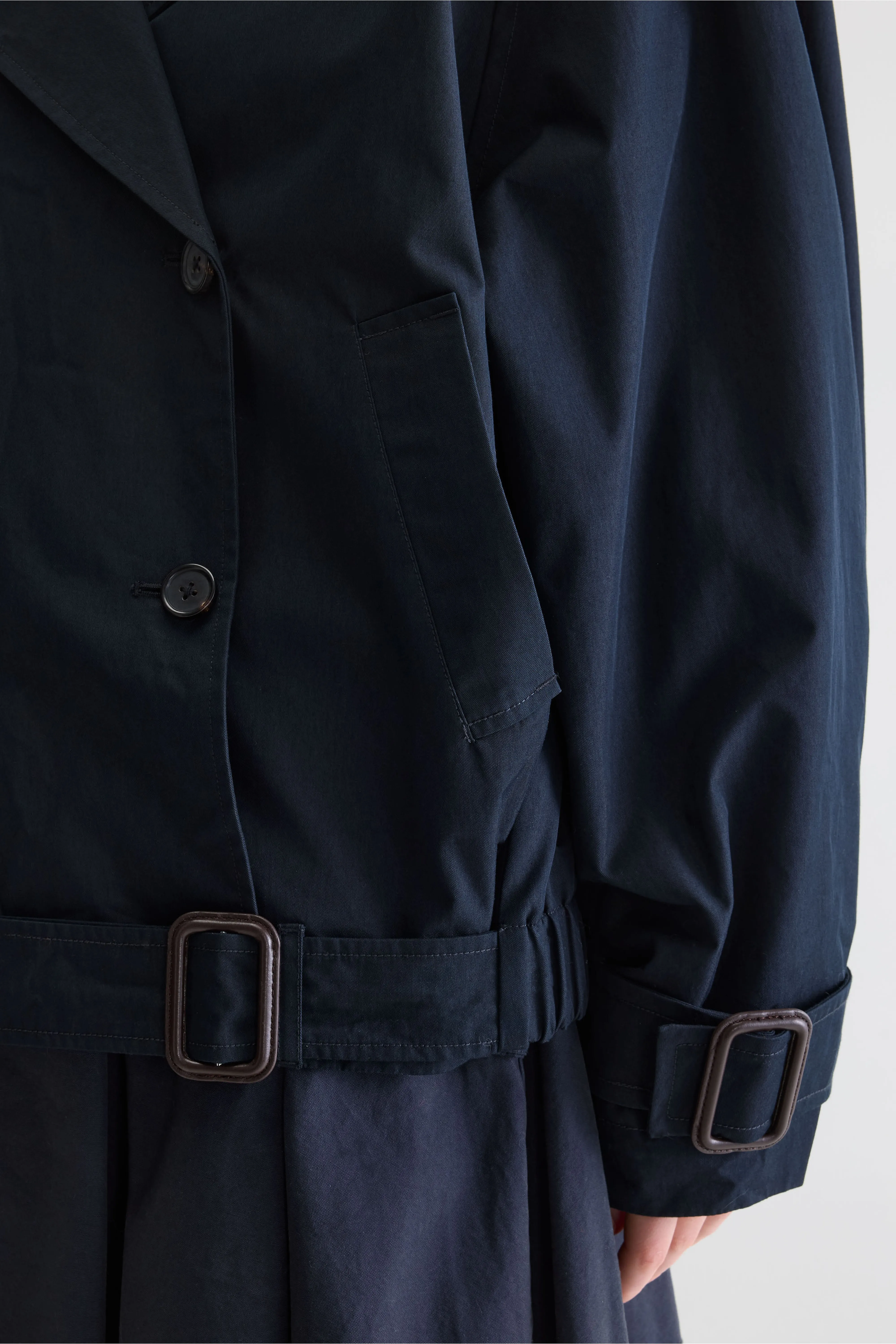 Bellerose Helina trench-style jacket (261 / W / NAVY)