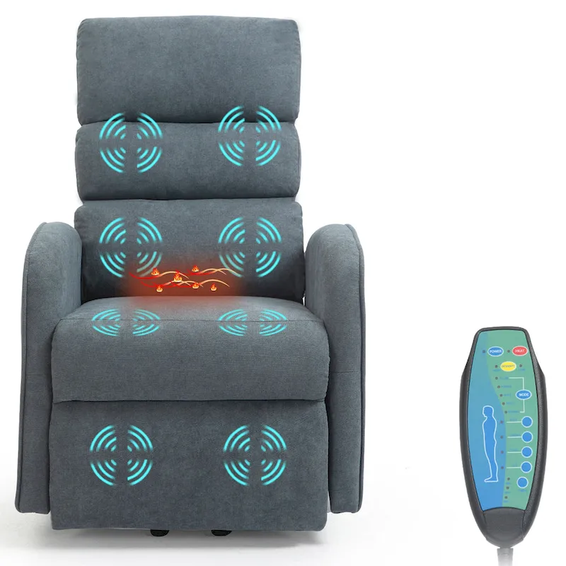 AVAWING Contemporary Electric Recliner with Power Lift and Massage Features