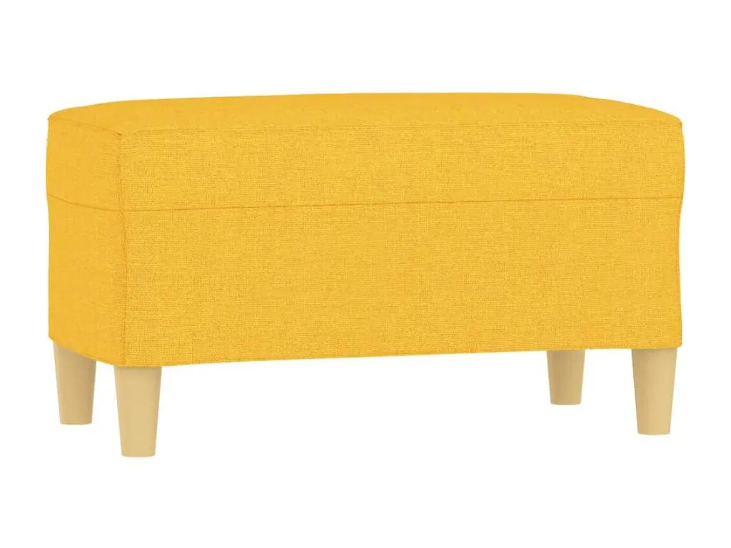 Banco tela amarillo claro 70x35x41 cm sqc3614554