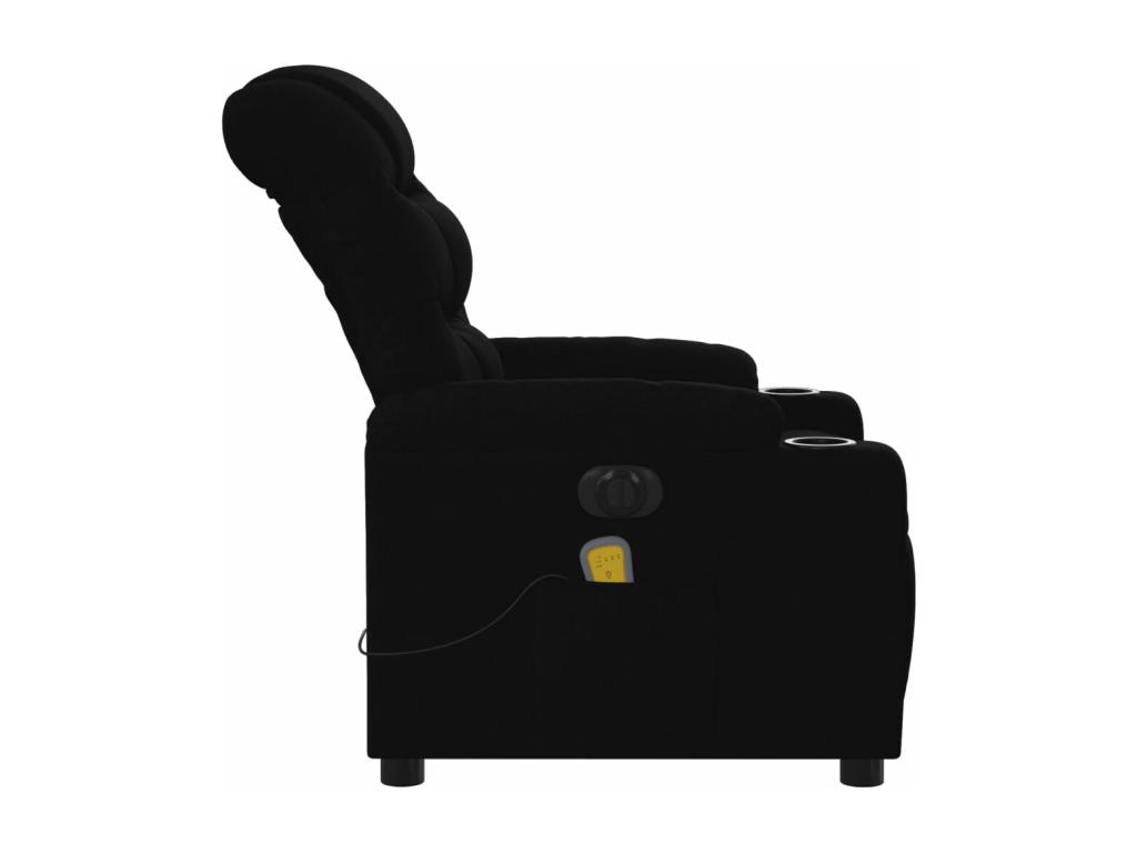 Sillón reclinable de masaje eléctrico tela negro
