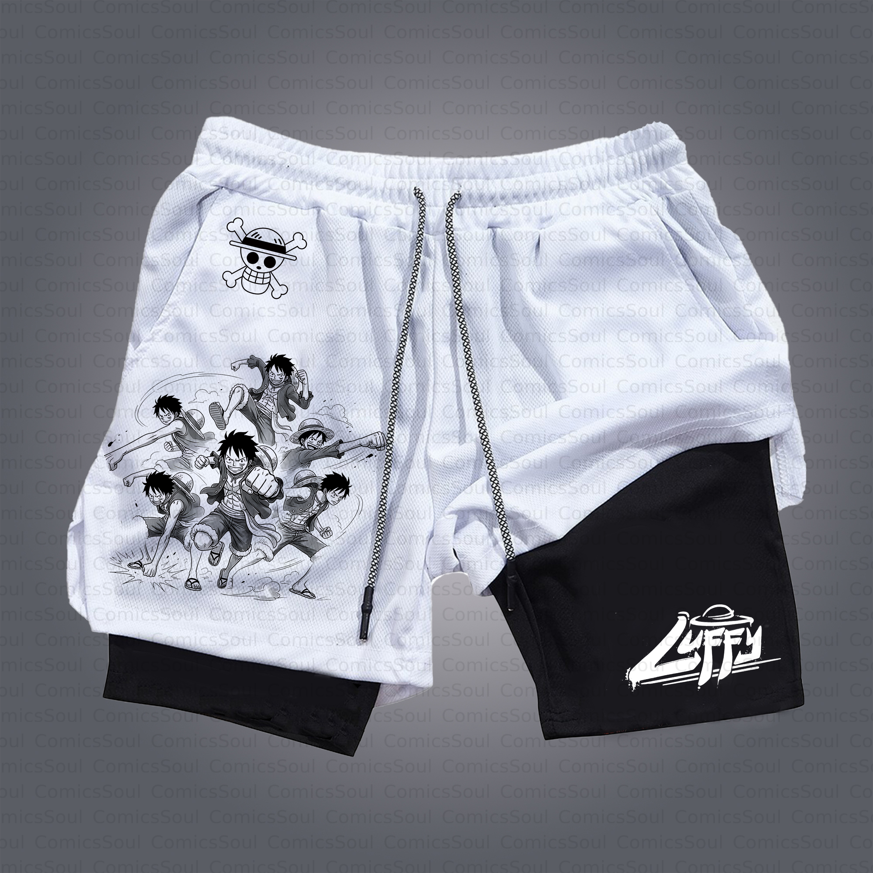 Unisex Casual Anime Style Shorts