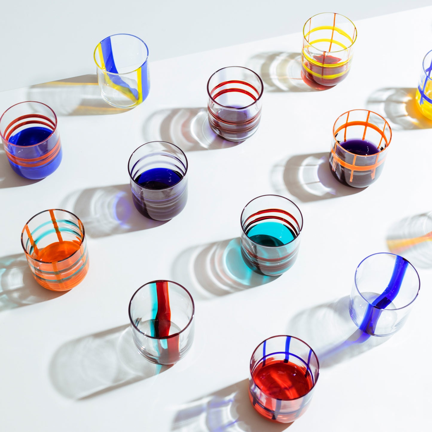 Ichendorf Milano Gesti Waterglas - Lila / Oranje