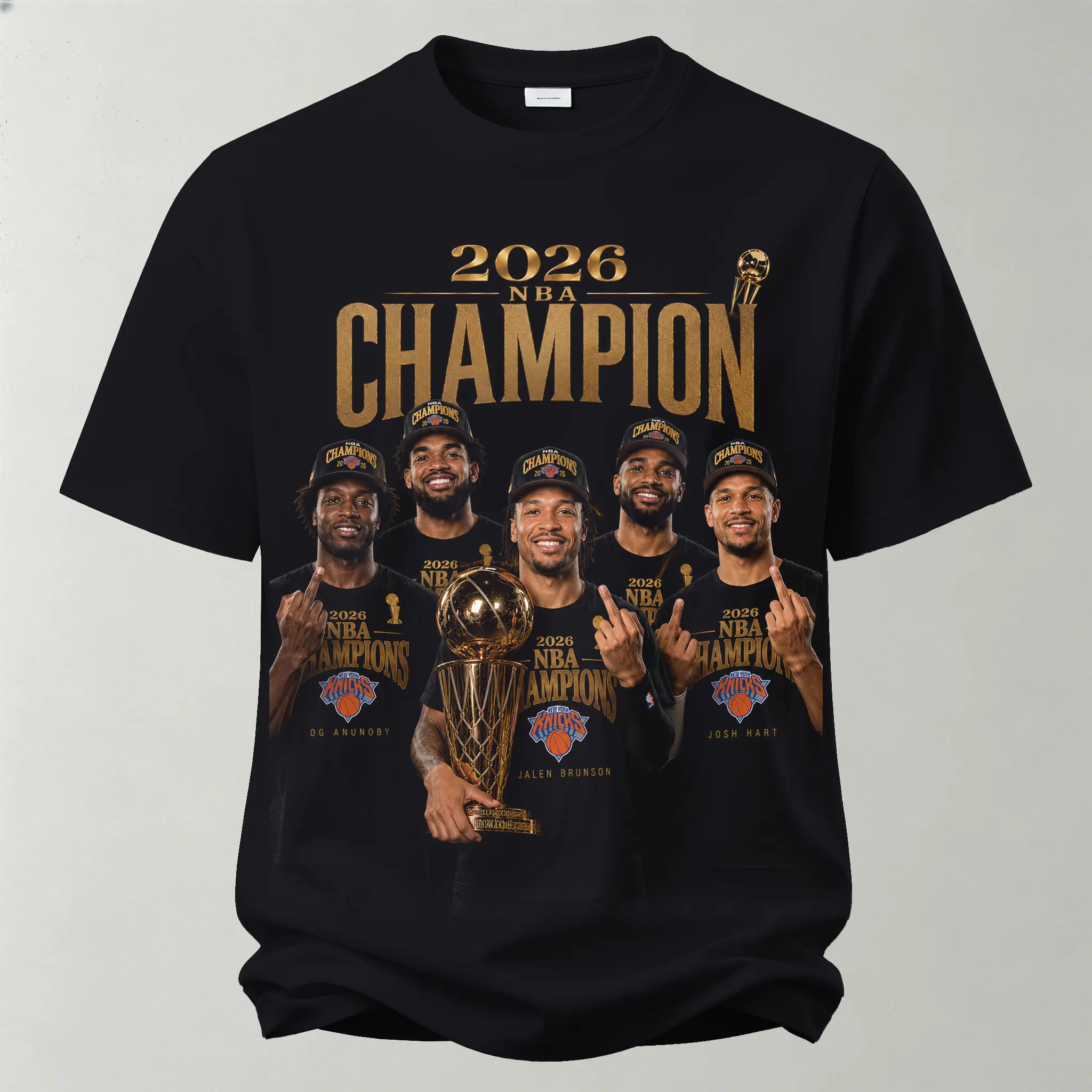 New York Knicks Basketball Champion Printed Unisex Oversized T-shirt