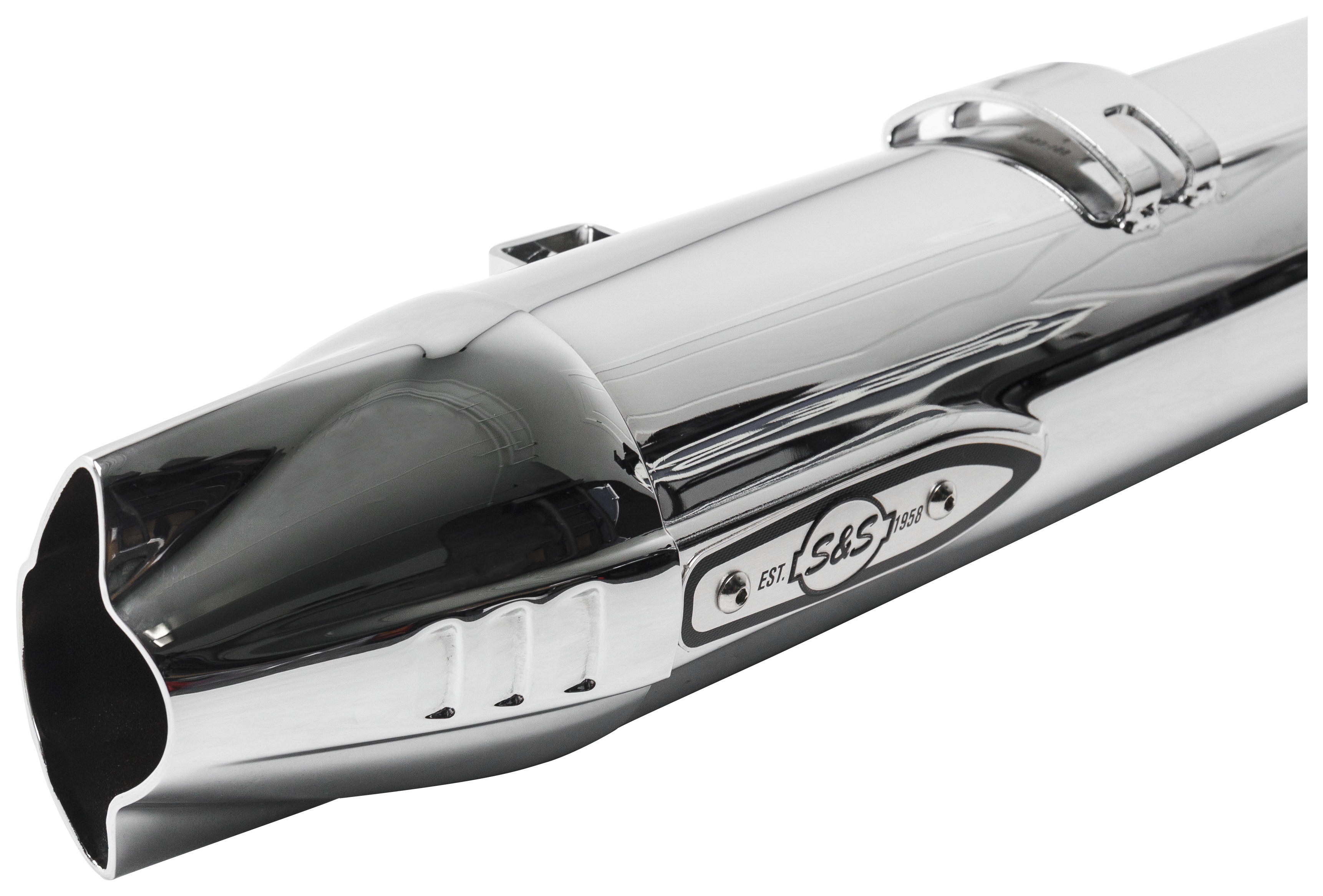 SportsBikeShop S&S Cycle Fishtail Slip-Ons For Indian Touring 2014-2025