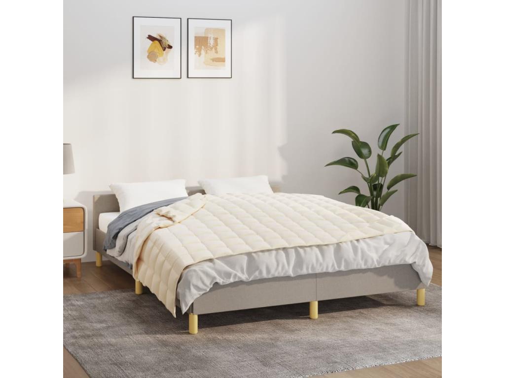 Lujodec Manta con peso tela color crema claro 122x183 cm 5 kg Azul
