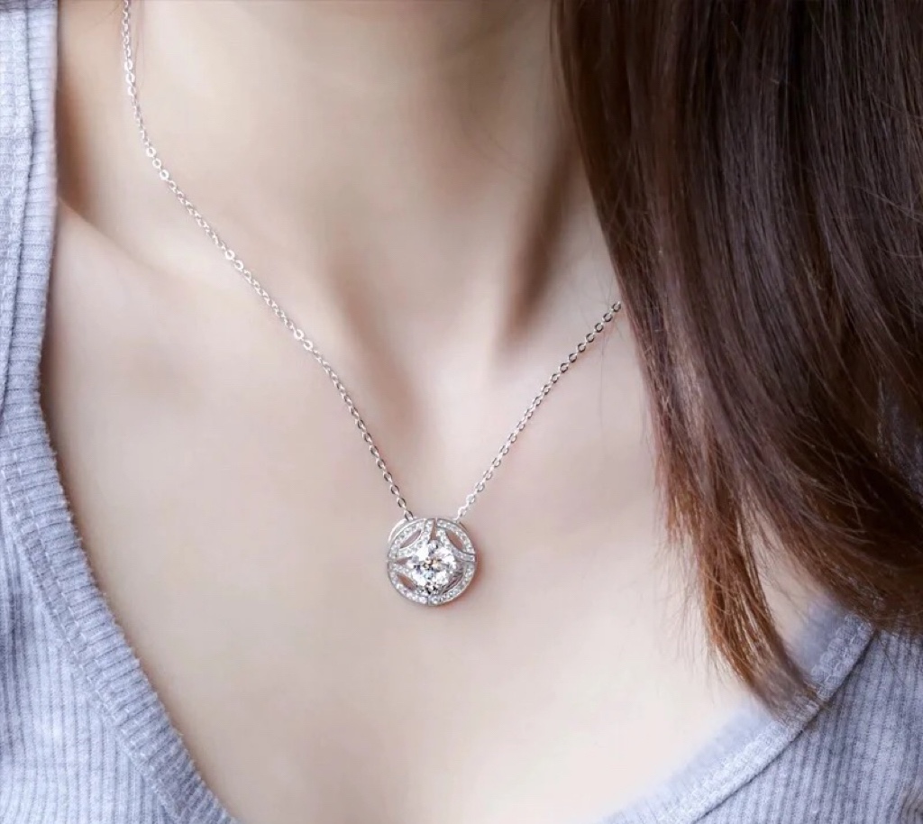 Cartier Hollow Round Pendant Necklace - Original Replica Club