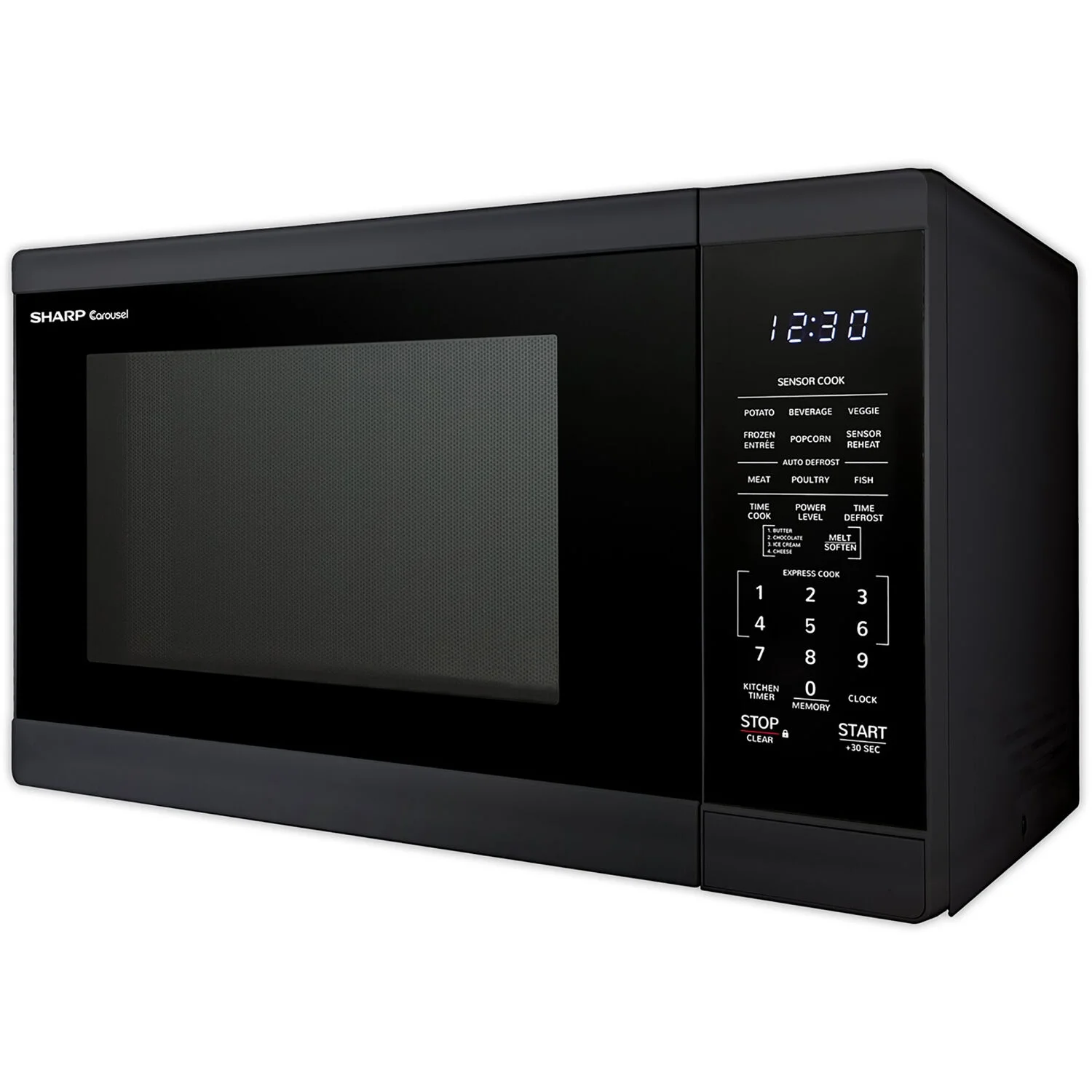Sharp 1.4 - Cu. Ft. Countertop Microwave Oven in Black