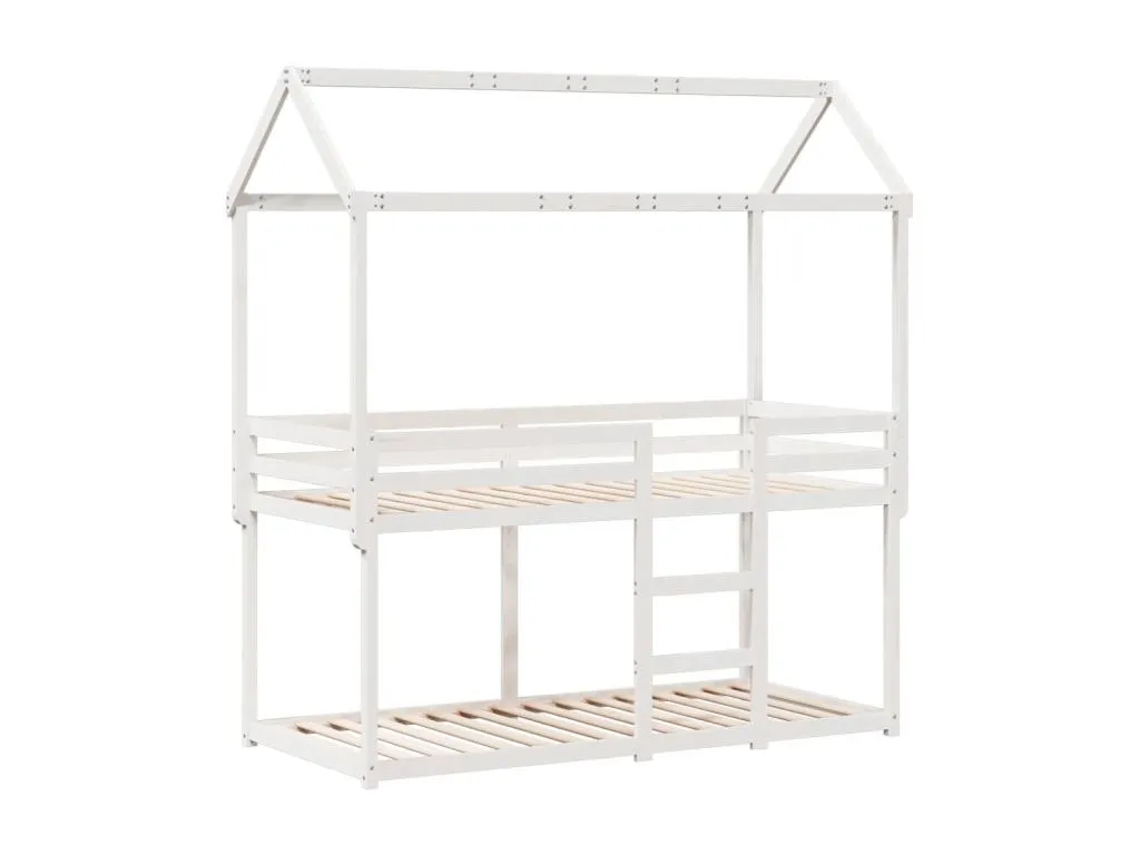 Cama litera con techo Banakdecoracion maciza de Banakdecoracion blanco 90x200 cm 41774WEDQ