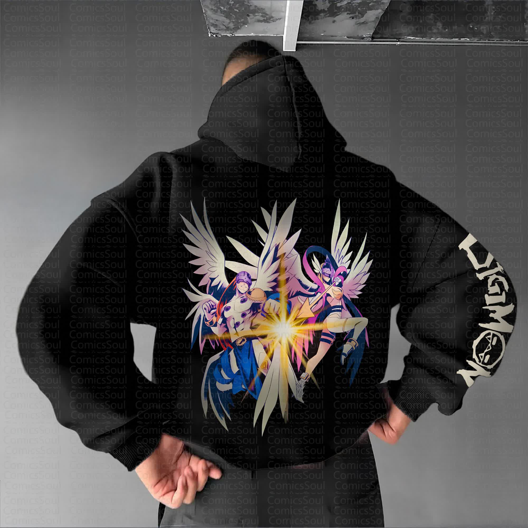 Unisex Anime Graphic Streetwear Vintage Hoodie丨Comicssoul