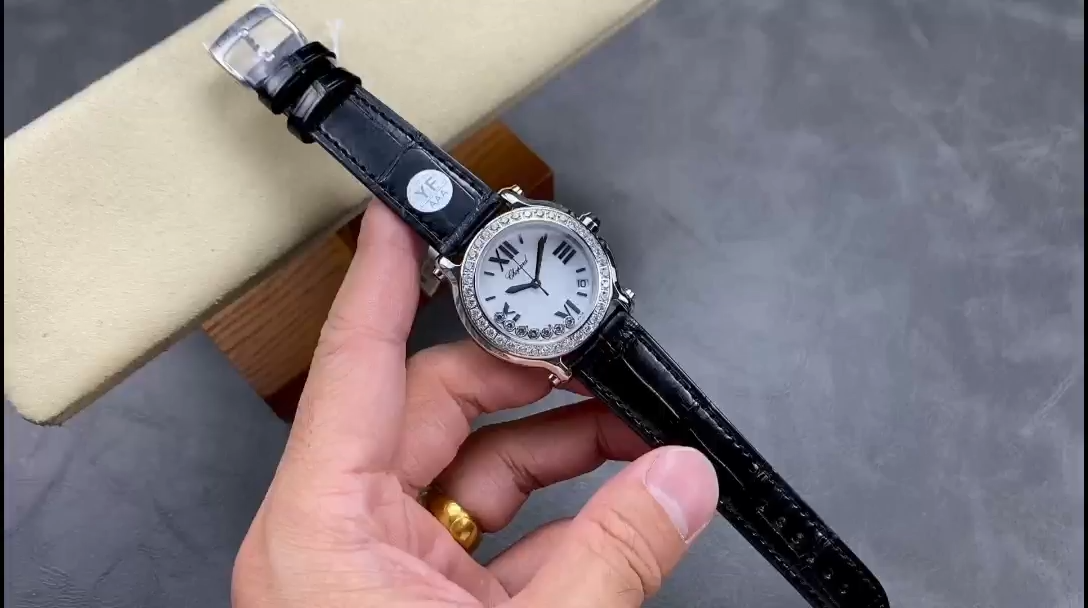 Chopard Happy Sport Diamond Bezel Women's Quartz Watch 278475-3037