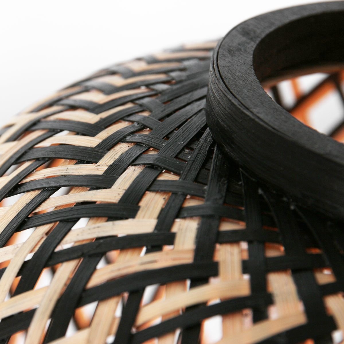 Anne Light & home Tafellamp Maze H 30 cm Bamboe zwart beige