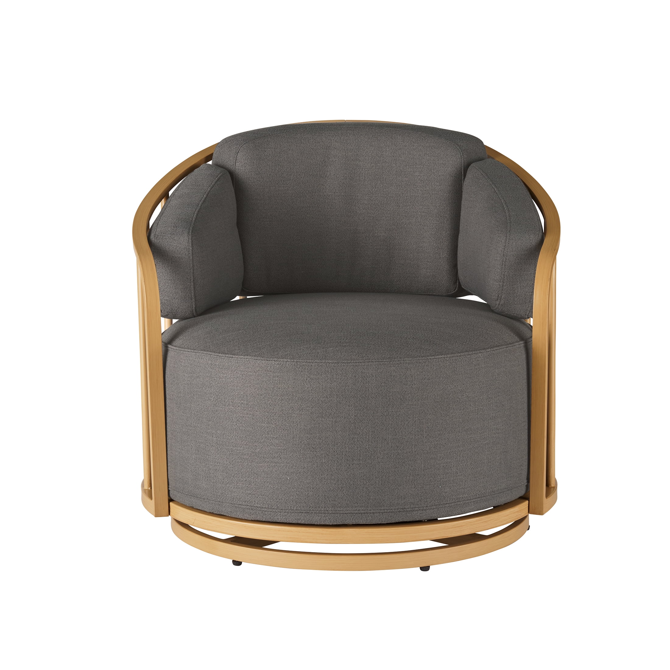 Better Homes & Gardens Lillian Swivel Birdcage Accent Chair, Cream Linen - Image 17