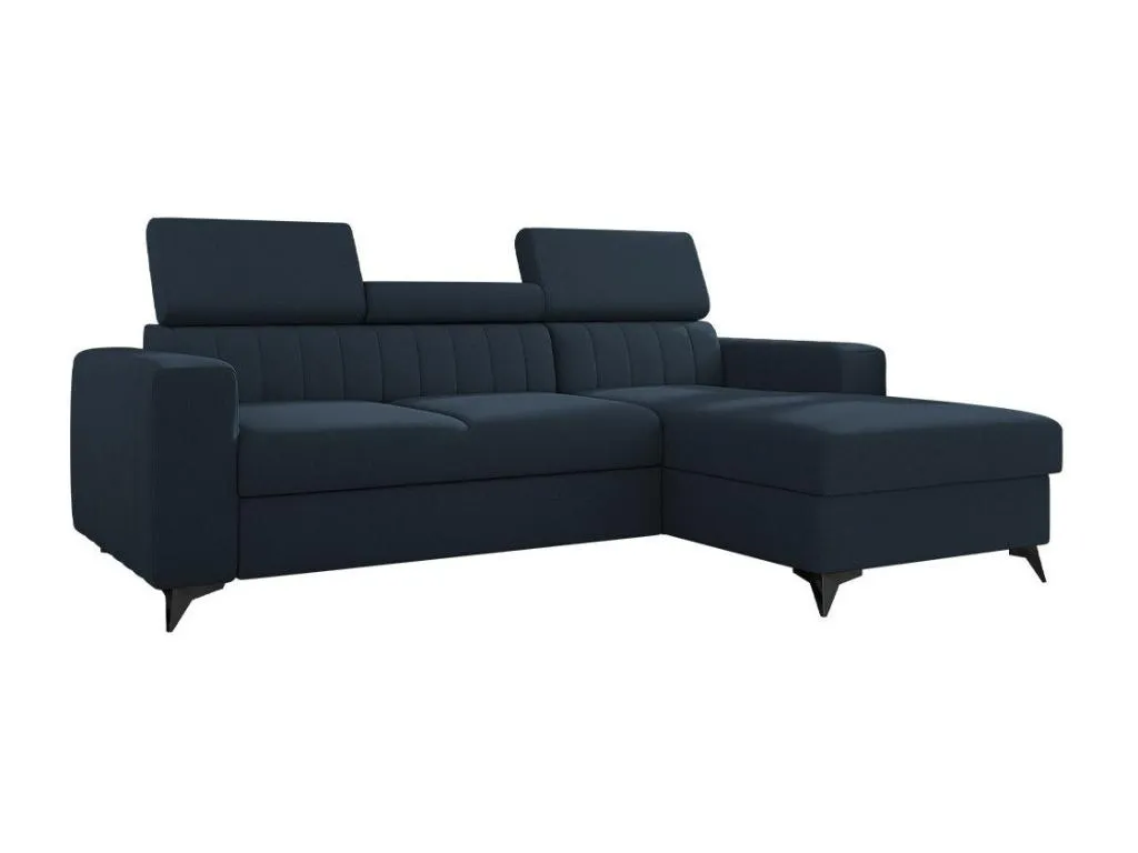 Sofá rinconero Decopractico 170 Azul Función de descanso Caja de ropa de cama 236x172cm PSZD74444