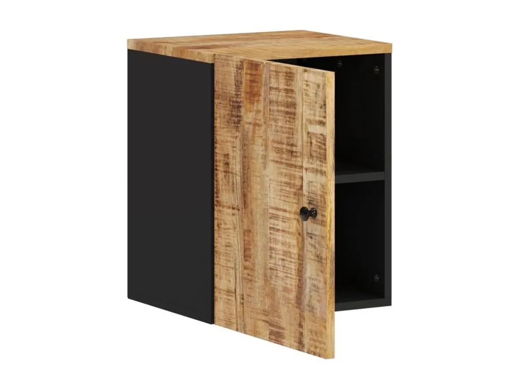 Decocasaes Armario de baño de pared Decocasaes maciza de Decocasaes 38x33x48 cm Marrón 51606wxzr