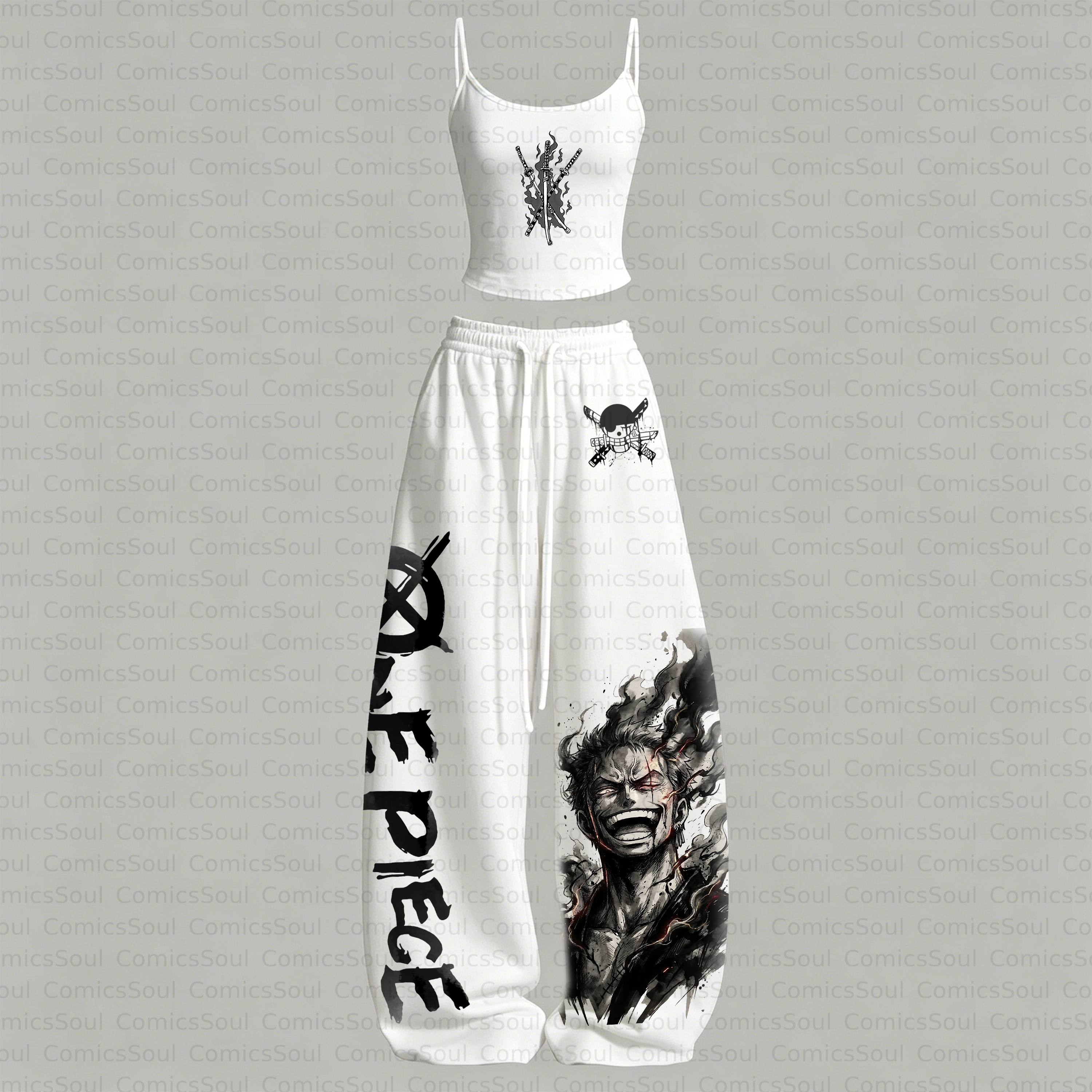 ONE PIECE Top & Elasticated Trousers Two-Piece Set