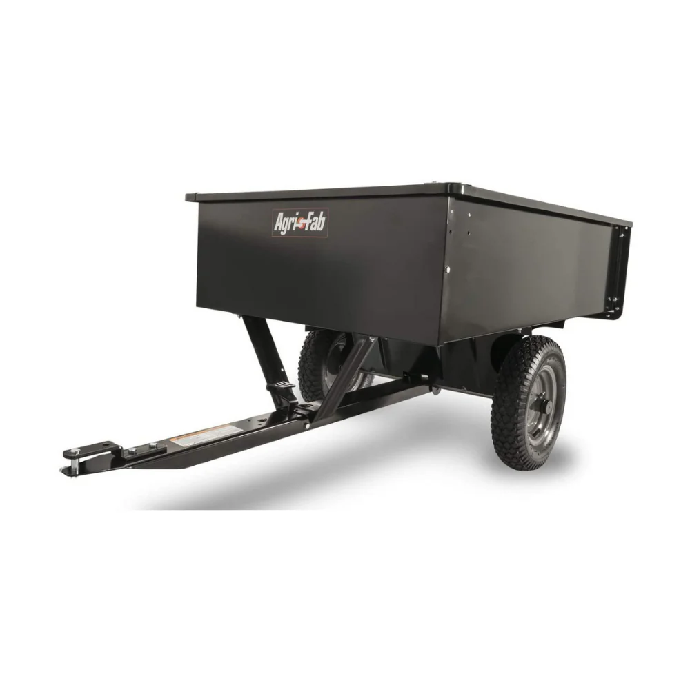 Utility Tow Behind Steel Dump Cart, 750 Pound Capacity