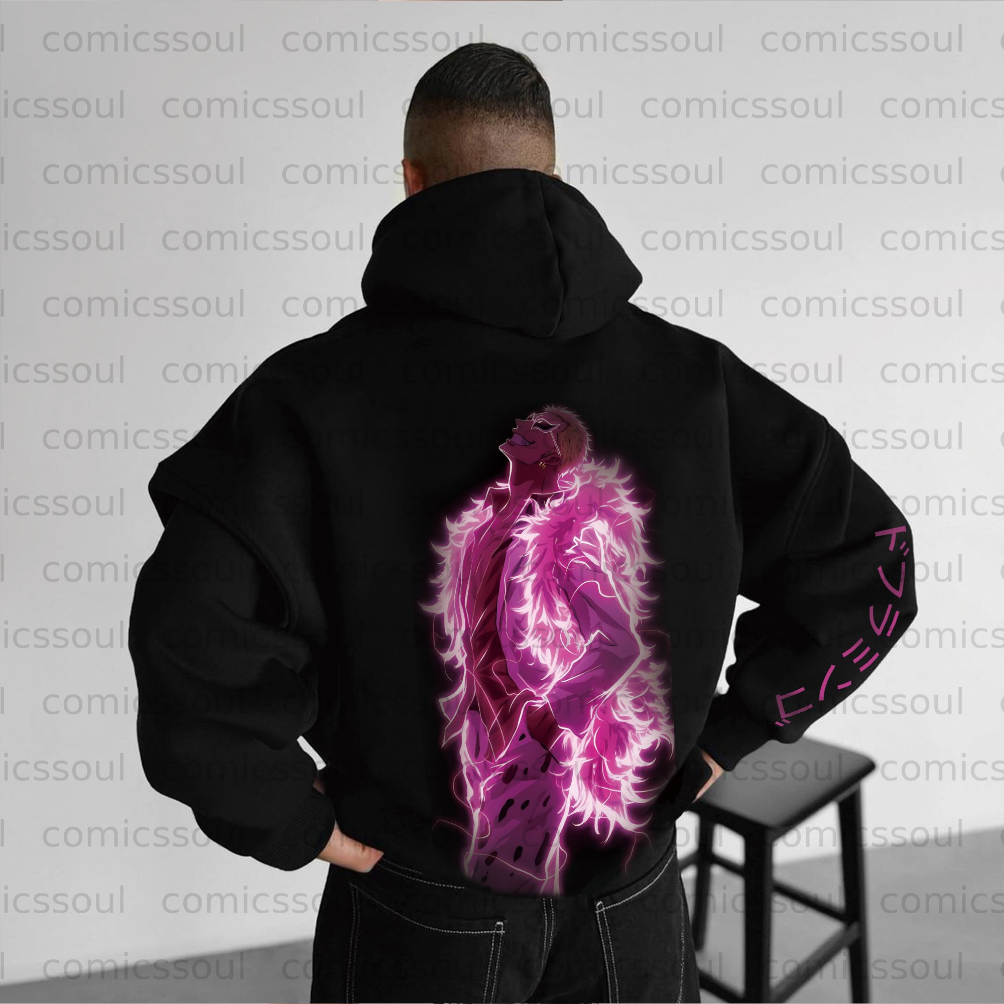 Unisex Anime Graphic Streetwear Vintage Plush Hoodie